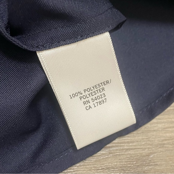 Banana Republic Geometric Cutout Neckline Dress Navy Blue Sz 00P Petite NWT - Picture 7 of 8